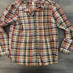 Pilcro Multicolor Plaid Button-Down Shirt